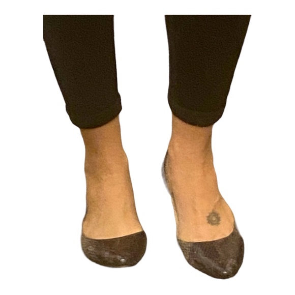 Nine West snakeskin pointed toe  ballet flats. Sz 6.5 - Picture 6 of 16